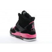 air jordan flight 45 femme high noir rose